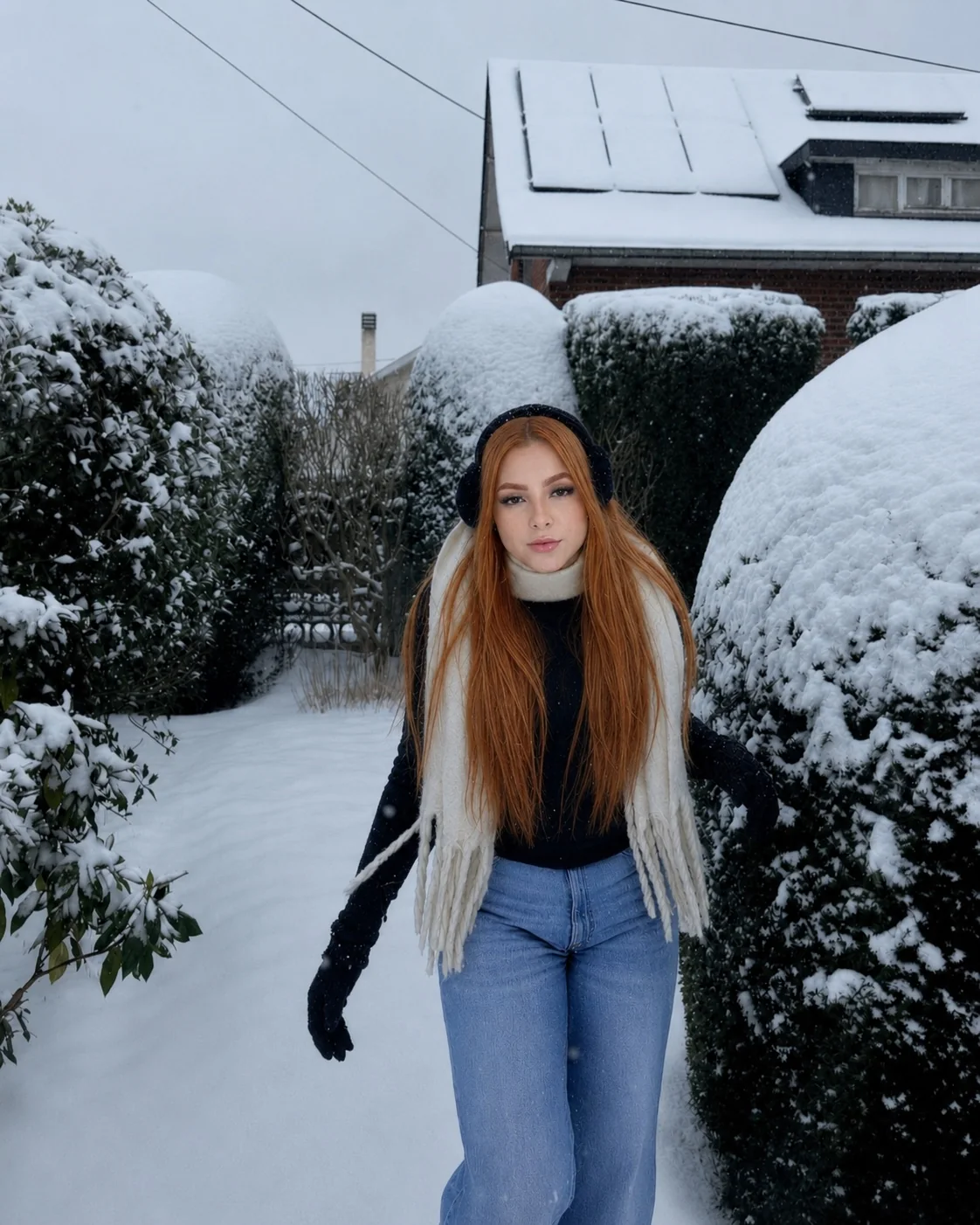 Winter portrait in Switzerland